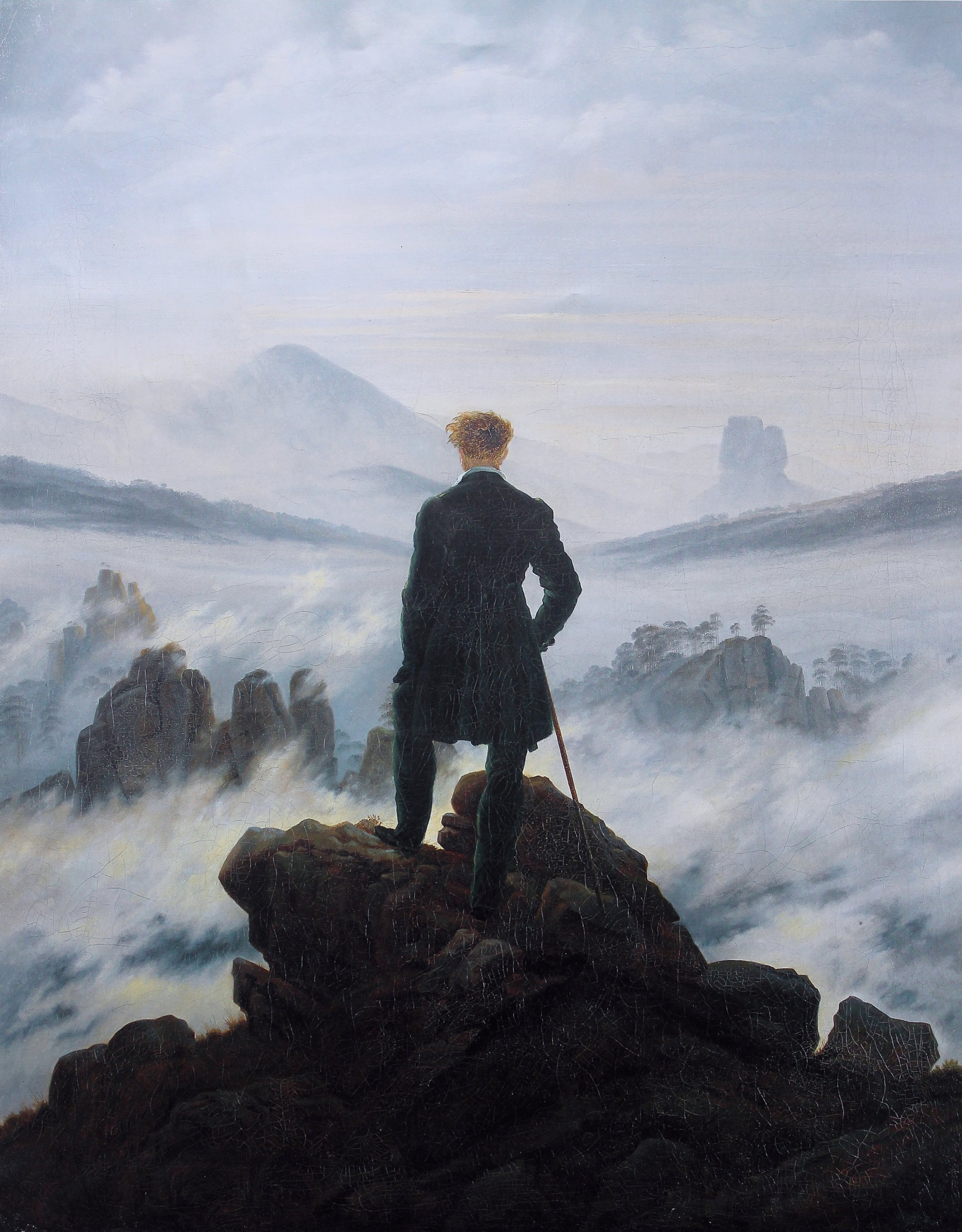 Wanderer above the Sea of Fog - Caspar David Friedrich (1818)